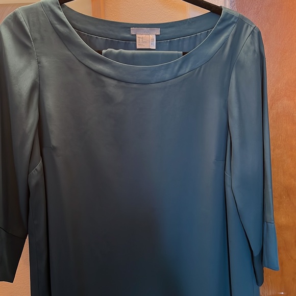 H&M forest green shift dress size 10 - Picture 3 of 6